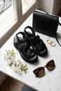  Lily Womens Chunky Platform Buckle Sandals, Image 4 of 8