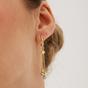 Gold Dorissa Sterling Silver Drop Earring Multicolor Beads, Image 3 of 6