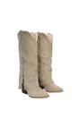 Stone XY LONDON Stone 'Evangeline' Knee High Western Cowboy Boots With Zip, Image 5 of 6