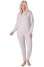 Beige Camille Lingerie Beige Comfy Fit Marl Hacci Pyjama set, Image 1 of 5