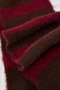 Multi Colour Block Stripe Brushed Knit Soft Winter Scarf, Image 2 of 3