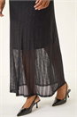 Black Shimmer Overlay Skirt, Image 5 of 5