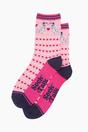 Pink Dalmatians Love Hearts Bamboo Socks - Pink, Image 2 of 4