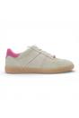 Green Womens Green Pink Leather Sneakers, Image 1 of 8