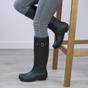 Black AJVANI Black Waterproof Wellington Boots Wellies, Image 5 of 6