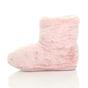 Light Pink Faux Fur Lined Slip On Memory Foam Mules Slippers, Image 3 of 6