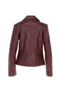 Burgundy Ashwood Leather Burgundy 'Angelica' Real Leather Two Button Blazer, Image 4 of 4
