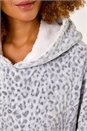 Light Grey Animal Print Lounge Blanket Hoodie, Image 5 of 7