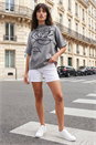Grey Rose High Neck Knit Jumper, Image 3 of 4