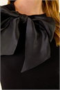 Black Bow Tie Knit Jumper, Image 5 of 5
