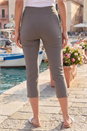Chocolate Cropped Stretch Trouser, Image 3 of 4