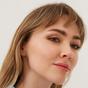 Silver Bar Stud Zirconia Earring Sterling Silver, Image 3 of 4
