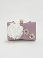 Pink Square Clutch Bag with 3D Florals, Image 1 of 5