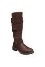 Brown Juniper Knitted KneeHigh Boots, Image 1 of 4