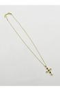 Gold Cross Pendant Necklace in Multi Colour Stones - Gift Boxed, Image 4 of 5