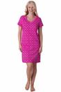 Fuchsia Camille Lingerie Fuchsia Multicoloured Star Print Cotton Nightshirt, Image 1 of 5