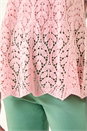 Light Pink Crochet Knit Vest Top, Image 6 of 6