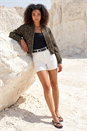 Coffee Dusk Animal Print Bomber Jacket, Image 2 of 4