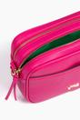 Fuchsia Faux Leather Crossbody Camera Bag, Image 2 of 2