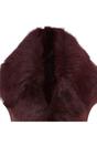 Burgundy Toscana Shearling Sheep Leather Gilet, Image 5 of 6