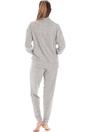 Light Grey Comfy Fit Marl Hacci Pyjama set, Image 2 of 5