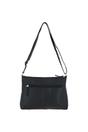 Black 'Silvia' Croc Print Real Leather Shoulder Bag, Image 3 of 5
