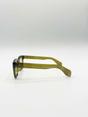 Green Square Sunglasses in Green, Image 3 of 7