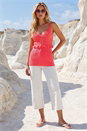 CORAL Dusk Crochet Frill Top, Image 2 of 4