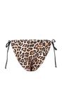 Multi Leopard Print Tie Side Regular Waist Bikini Bottom with Adjustable Fit, Image 4 of 5