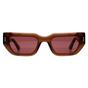 Brown Calvin Klein Brown Rectangle Transparent Brown Pink Dark Purple CK24500S, Image 1 of 3