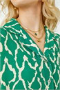 Green Relaxed Graphic Print Shirt, Image 5 of 5