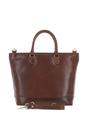 Brown Large Real Leather Shopper Bag, Image 1 of 4