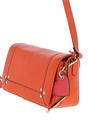 Orange 'Blossom' Flap Over Real Leather Shoulder Bag, Image 2 of 4