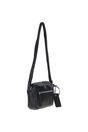 Black 'Cork' Compact Leather Crossbody Bag, Image 3 of 5