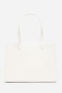 Cream Bailee Double Handle Tote Bag with Central Fastening, Image 3 of 6