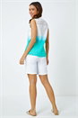 Green Ombre Embroidered Crinkle Blouse, Image 3 of 5