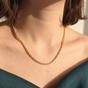 Gold 18ct Gold Plated Rope Chain Necklace, Image 2 of 4