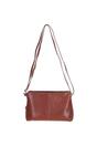 Brown 'Rose' Elegant Leather Crossbody Bag with Adjustable Strap, Image 4 of 4