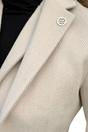 Cream Infinity Leather Cream Women's Cream Wool Blend Tweed Blazer, Image 6 of 6