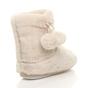 Beige Faux Fur Lined Slip On Memory Foam Mules Slippers, Image 4 of 6