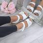 White AJVANI White Comfort Touch Close Sandals, Image 5 of 6