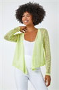 Lime Lightweight Knitted Shrug, Image 1 of 5