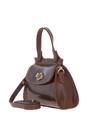 Brown Small Real Leather Grab Bag, Image 2 of 4
