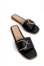 Black iKrush Black Ashleigh Gold Detail Sliders, Image 3 of 8