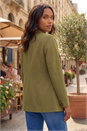 Olive Tailored Collar & Revere Blazer, Image 3 of 4