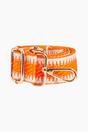 Orange Sarta Orange Stripe Trim Woven Bag Strap, Image 3 of 4
