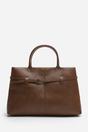 Tan Where's That From Tan Flores Luxury Structured Leather Tote Bag, Image 1 of 8