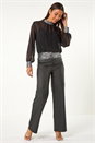 Silver Chiffon Sequin Detail Top, Image 2 of 5