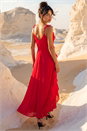 CERISE Dusk Frill Maxi Dress, Image 3 of 4