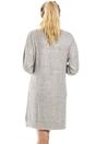 Grey Camille Lingerie Grey Long Sleeve Cowl Neck Lounger, Image 3 of 4